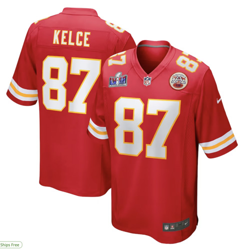 Travis Kelce Kansas City Chiefs Nike Super Bowl LVIII Game Jersey